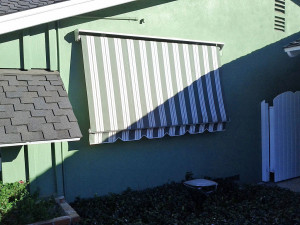 Retractable Striped Window Awnings Adelaide