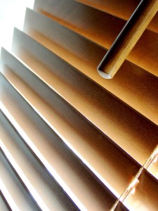 Timber Venetian Blinds Close-Up Adelaide