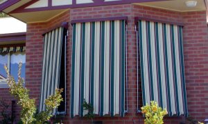 Traditional Striped Canvas Awning Adelaide