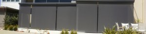 Outdoor Straight Drop Blinds Adelaide 1500x350